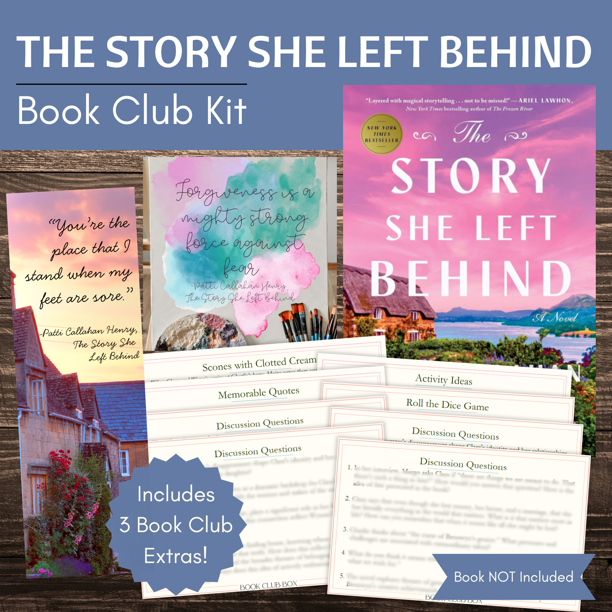 Book Club Kit for The Story She Left Behind by Patti Callahan Henry