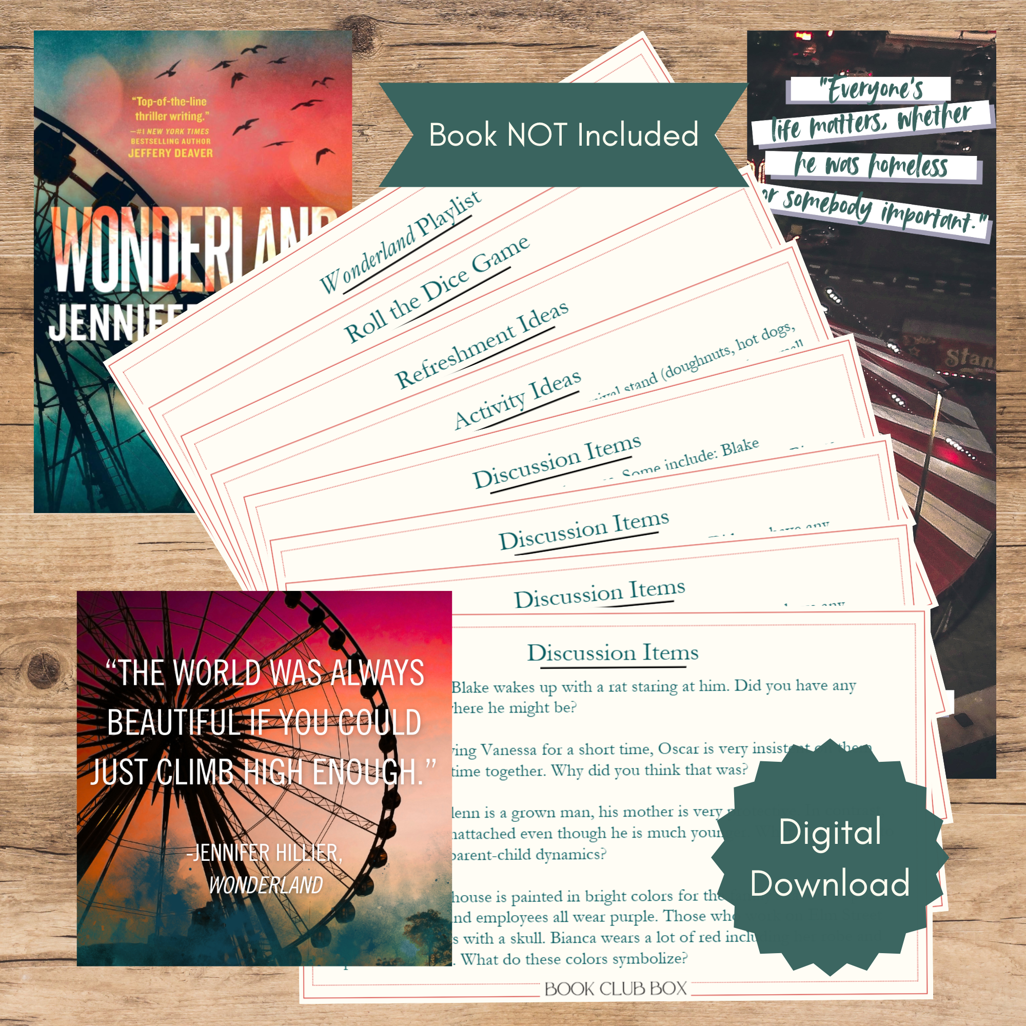 Wonderland by Jennifer Hillier Book Club Kit