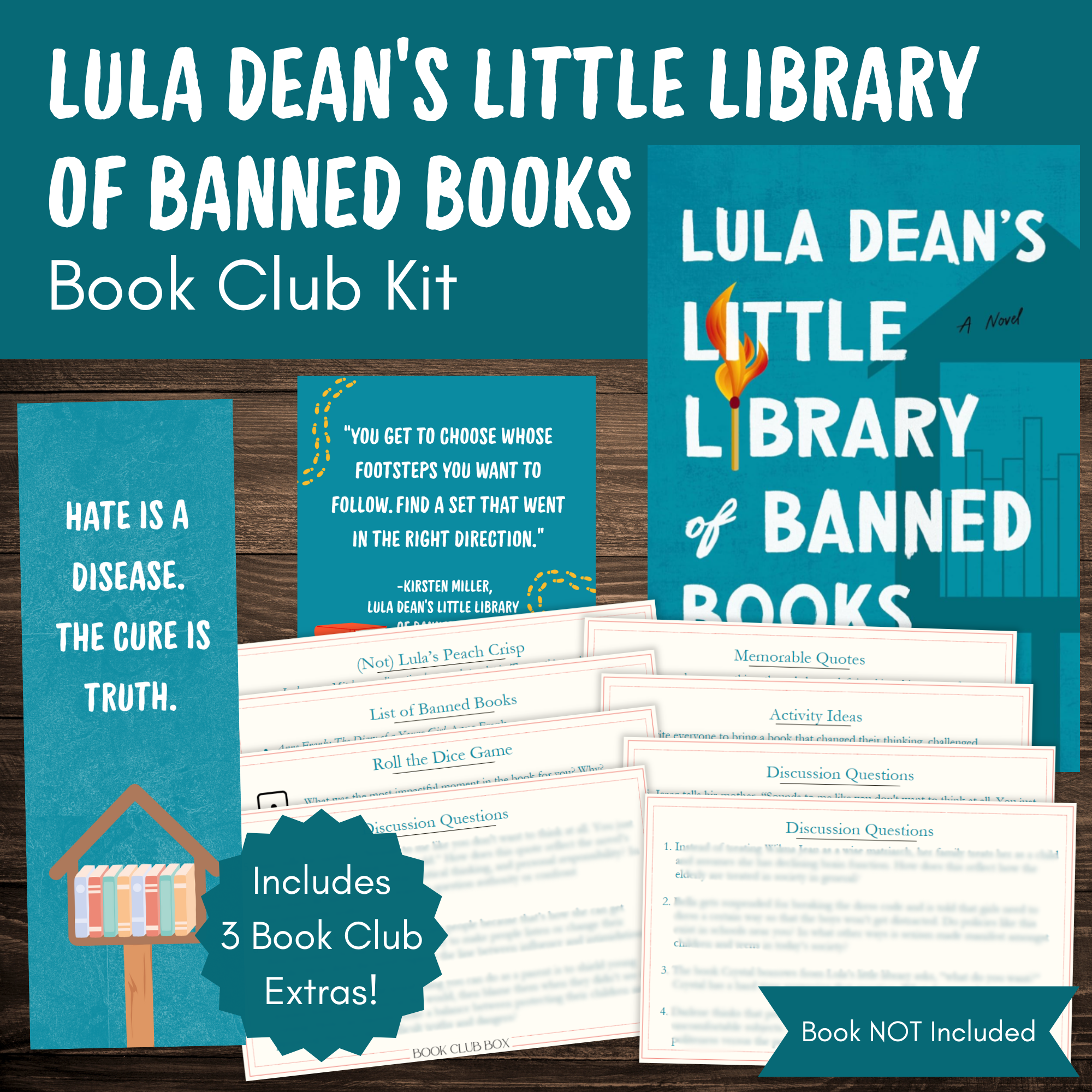Lula Dean's Little Library of Banned Books Book Club Kit