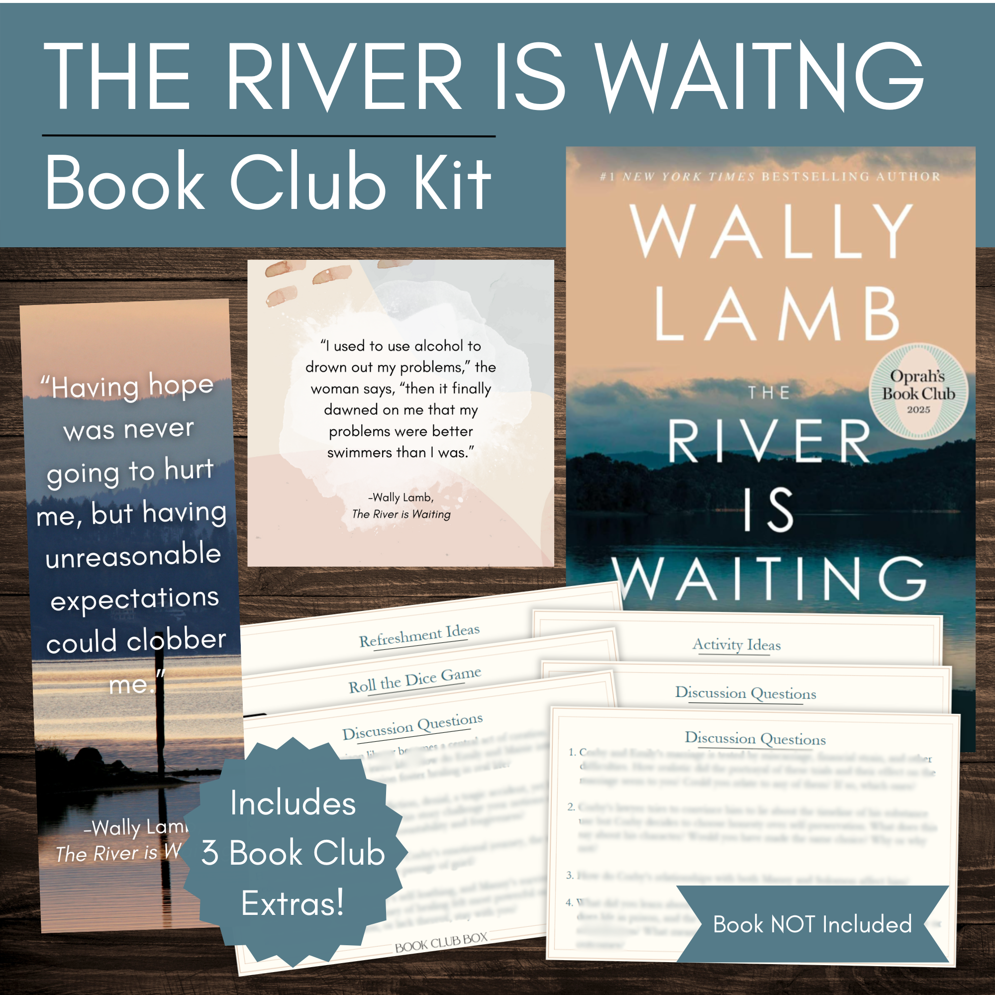 The River is Waiting by Wally Lamb Book Club Kit