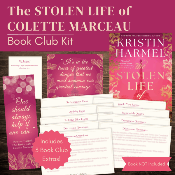 The Stolen Life of Colette Marceau by Kristen Harmel Book Club Kit