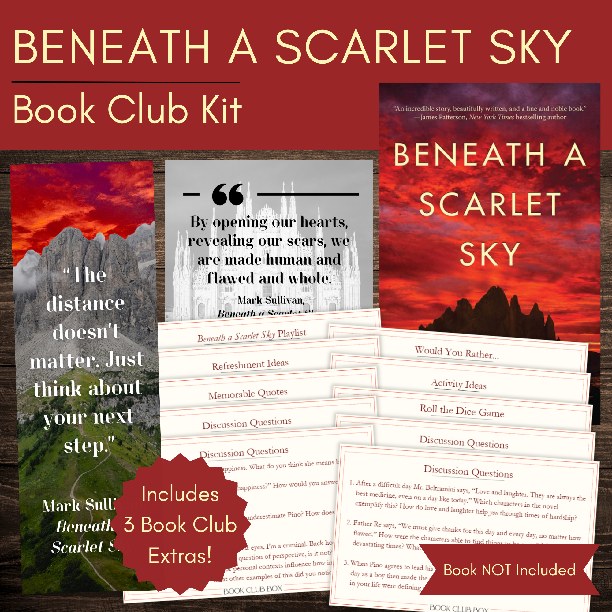 Beneath a Scarlet Sky Book Club Kit